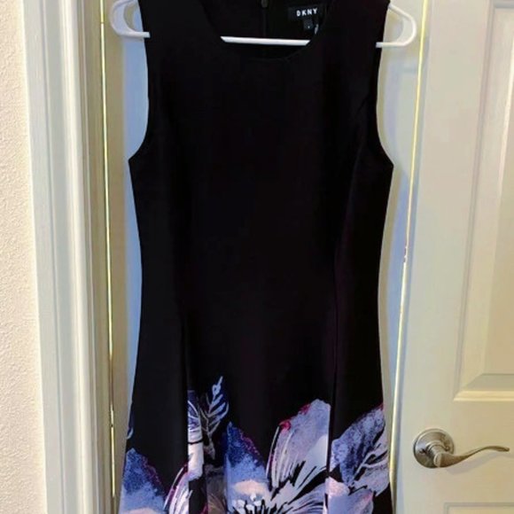 Dkny Dresses & Skirts - DKNY Black Dress Floral Print